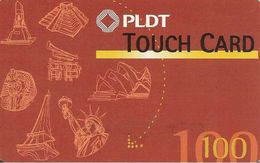 CARTE-PREPAYEE-PHILIPPINES-100U-PLDT-MONUMENTS Du MONDE-TBE - Filippine