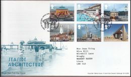 GROSSBRITANNIEN GRANDE BRETAGNE GB 2014 SEASIDE ARCHITECTURE SET OF 6V FDC SG 3632-37 SC MI 3637-42 YT 4044-49 - 2011-2020 Decimal Issues