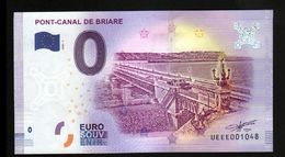 France - Billet Touristique 0 Euro 2018 N°1048 (UEEE001048/5000) - PONT-CANAL DE BRIARE - Essais Privés / Non-officiels