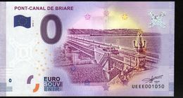 France - Billet Touristique 0 Euro 2018 N°1050 (UEEE001050/5000) - PONT-CANAL DE BRIARE - Privéproeven