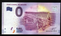 France - Billet Touristique 0 Euro 2018 N°1053 (UEEE001053/5000) - PONT-CANAL DE BRIARE - Privéproeven