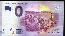 France - Billet Touristique 0 Euro 2018 N°1069 (UEEE001069/5000) - PONT-CANAL DE BRIARE - Privéproeven