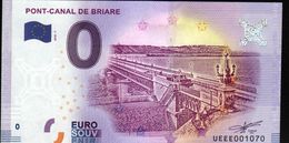 France - Billet Touristique 0 Euro 2018 N°1070 (UEEE001070/5000) - PONT-CANAL DE BRIARE - Privéproeven