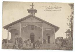 CPA ANIMEE UNE CHAPELLE DANS UNE PLANTATION DE CAOUTCHOUC, ANIMATION, A CHAPEL IN A RUBBER ESTATE, MALAISIE - Malaysia