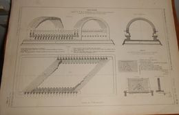 Plan D'une Voûte Biaise. Appareil De Monsieur De La Gournerie. 1879 - Travaux Publics