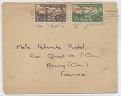 NEW ZEALAND - 1946 - ENVELOPPE => BOURG (AIN) - Storia Postale