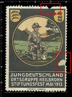 German Poster Stamp, Reklamemarke, Cinderella, Scout, Erkunden, Jungdeutschland Ortsgruppe Heilbronn Stiftungsfest Mai. - Gebraucht