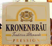 Plaque KRONENBRÄU  Reinheitsgebot 40x30 Cm - Insegne