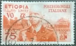 ETIOPIA - ITALIAN COLONY  YVERT # 6 - VF USED - Ethiopia