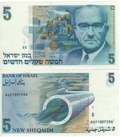 ISRAEL   5 New Sheqalim P52a   (1985)   ( Levi Eshkol )  UNC - Israel