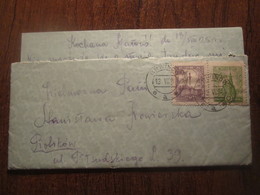 1925 POLAND COVER With CONTENT, BRWINOW CANCEL - Lettres & Documents