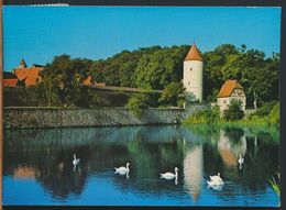 °°° 10746 - GERMANY - DINKELSBUHL - BLICK AUF GAULWEIHER UND FAULTURM - With Stamps °°° - Dinkelsbuehl