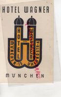 ALLEMAGNE- MUNCHEN-MUNICH- RARE HOTEL WAGNER- 15 UHLANDSTRASSE 5- - Old Professions