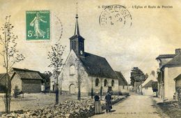 77 - Everly - L'Eglise Et Route De Provins - Pontault Combault