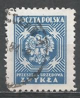 Polish People's Republic 1950. Scott  #O27 (U) Polish Eagle - Dienstzegels
