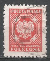 Polish People's Republic 1953. Scott #O28 (U) Polish Eagle - Dienstzegels