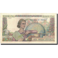 France, 10,000 Francs, 1949-12-22, TTB, Fayette:50.23, KM:132b - 10 000 F 1945-1956 ''Génie Français''