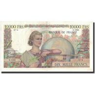 France, 10,000 Francs, 1950-12-21, TTB+, Fayette:50.46, KM:132c - 10 000 F 1945-1956 ''Génie Français''