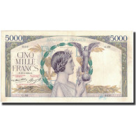 France, 5000 Francs, 1935-05-16, TTB+, Fayette:44.2, KM:82b - 5 000 F 1934-1944 ''Victoire''