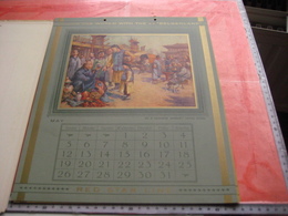 Red Star Line World Cruise - Shipping Calendar 12 Months - Illustrator VAN ROOSE Belgenland Approx 1930 Antwerpen VG - Big : 1921-40