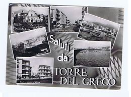 TORRE DEL GRECO ( NAPOLI ) SALUTI - VEDUTINE - EDIZ. EMBRIONE - 1961 (1629) - Torre Del Greco