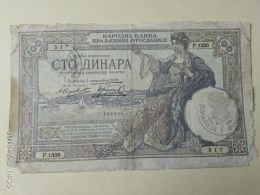 Occupazione Italiana Montenegro 100 Dinari 1941 - Non Classés