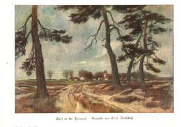 Dorf In Der Briegnitz (nach Einem Gemälde Von Erich Mattschatz) / Druck, Entnommen Aus Zeitschrift / 1920 - Colis