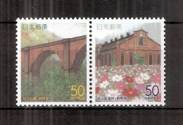 JAPAN NIPPON JAPON RAILWAY BLDGS., GUNMA 2000 / MNH / 3093 - 3094 - Unused Stamps