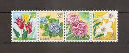 JAPAN NIPPON JAPON FLOWERS TOYAMA-ISHIKAWA-FUKUI 2005 / MNH / 3793 - 3796 - Ongebruikt