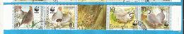 2000 X  2066-69  JUGOSLAVIJA FAUNA BIRDS WWF Partridge FUNGHI  STRIP USED - Gebraucht