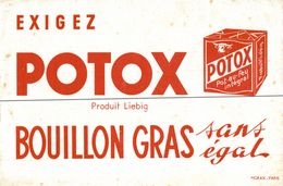 BUVARD  POTOX PRODUIT LIEBIG - Potages & Sauces