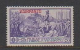 Italy-Colonies And Territories-Aegean-Scarpanto S 12  1930 Ferrucci 20c Violet Mint Never Hinged - Egée (Scarpanto)