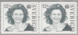 Sweden 2009 MNH Scott #2615 Coil Pair 12k Queen Silvia - Ongebruikt