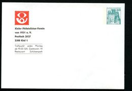 Bund PU110 B2/009 Privat-Umschlag KIELER PHILATELISTEN-VEREIN** 1980 - Buste Private - Nuovi