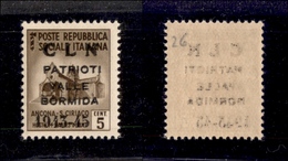 0437 EMISSIONI LOCALI - VALLE BORMIDA - 1945 - 5 Cent (1A) Con Soprastampa Modificata - Gomma Integra - Cert. AG (4.500) - Sonstige & Ohne Zuordnung