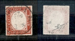 1277 ANTICHI STATI - SARDEGNA - 1861 - 40 Cent Rosso Carminio (16D) - A.Diena + Sorani (60) - Sonstige & Ohne Zuordnung