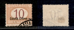 2036 COLONIE - ERITREA - 1920/1926 - 10 Cent Segnatasse Soprastampato (15) - Usato (25) - Other & Unclassified