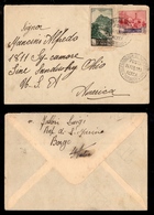 2351 SAN MARINO - Paesaggi (351+354) - Aerogramma Per Gli USA Del 24.2.50 - Autres & Non Classés