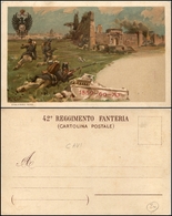 2874 CARTOLINE - MILITARI - 42° Reggimento Fanteria - Illustratore Cavi R. - Nuova Perfetta (20) - Autres & Non Classés