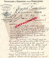 06-NICE-RARE LETTRE MANUSCRITE SIGNEE JOSEPH GARCHIER-DISTILLERIE DISTILLATEUR ESSENCES PARFUMERIE-PARFUMEUR-PARFUM-1920 - Drogerie & Parfümerie