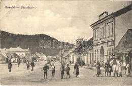 T2/T3 Naszód, Nasaud; Utcakép, Fogyasztási Szövetkezet üzlete / Street View With Shops (EK) - Non Classés