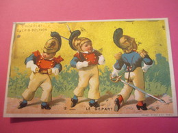 5 Chromos Du 19éme Siécle /Soldats /Chocolat Guérin Boutron/Bd Possonniére PARIS/Vallet-Minot/vers 1880-1890      IMA246 - Guerin Boutron