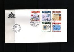 San Marino 1989 Michel 1416-20 FDC - Lettres & Documents