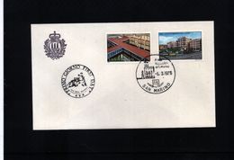 San Marino 1986 Michel 1335-36 FDC - Lettres & Documents