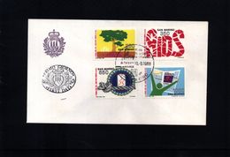 San Marino 1988 Michel 1395-98 FDC - Cartas & Documentos