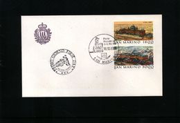 San Marino 1988 Michel 1402-03 FDC - Briefe U. Dokumente