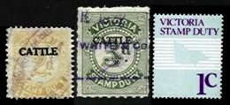 VICTORIA, Cattle Tax, Used, F/VF - Revenue Stamps