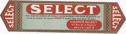 BELGIUM  BELGIQUE  OLD  -  TABACO TOBACCO LABEL - SELECT  - CIGARS - Labels