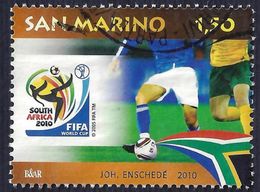 2010 - SAN MARINO -MONDIALI CALCIO SUD AFRICA 2010 - USATO # 1 - Usati