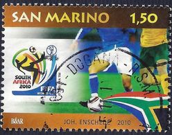 2010 - SAN MARINO -MONDIALI CALCIO SUD AFRICA 2010 - USATO # 2 - Usati